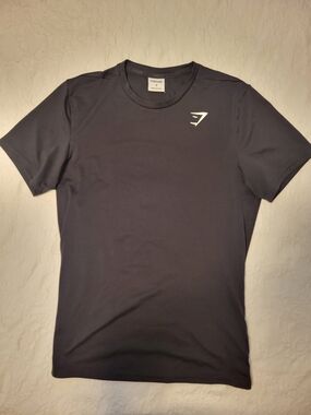 Gymshark Black Short Sleeve Performance Tee